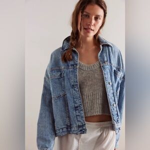 Free People Opal Swing Denim Jacket
